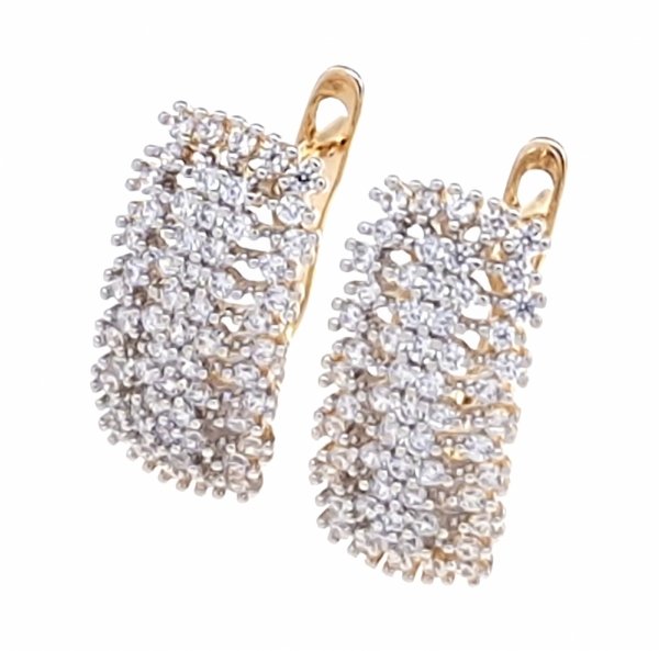 exklusive swarovski vergoldete ohrringe