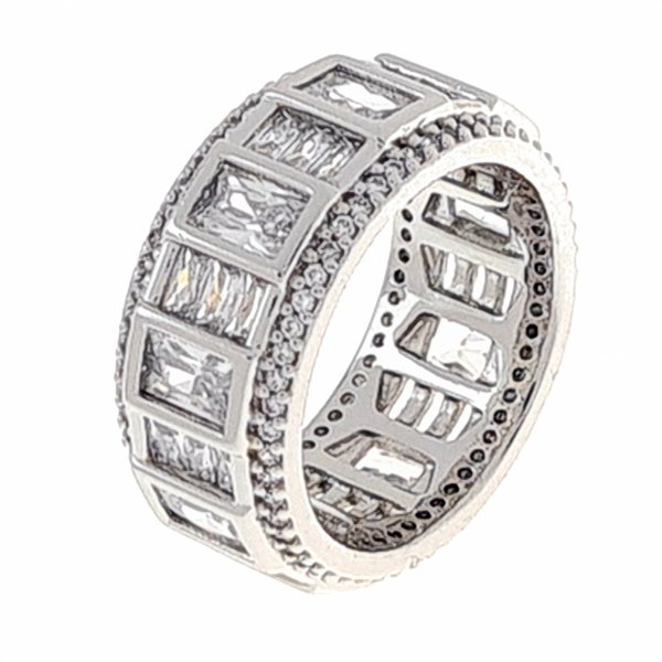 Goldring 18,00 mm. vergoldete Verlobung Xuping