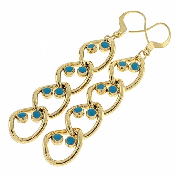 goldene Ohrringe aus Edelstahl
