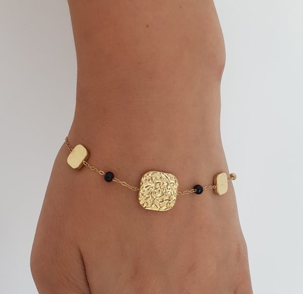 ARMBAND GOLD CELEBRITY EDELSTAHL