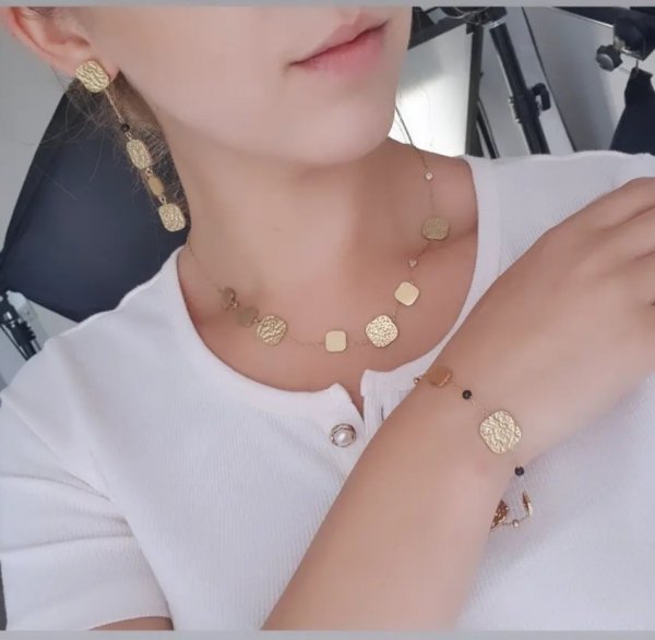 ARMBAND GOLD CELEBRITY EDELSTAHL