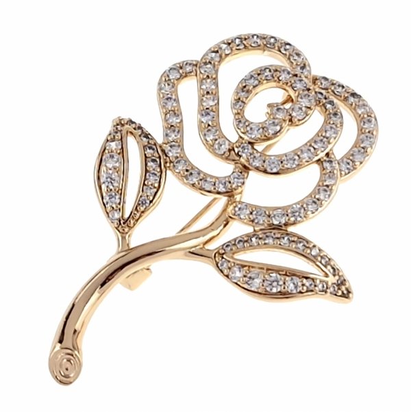 elegante Goldbrosche