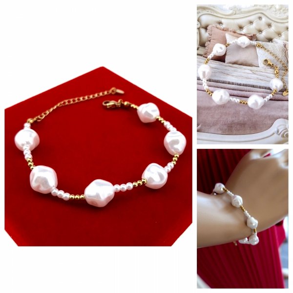 ARMBAND GOLD CELEBRITY EDELSTAHL
