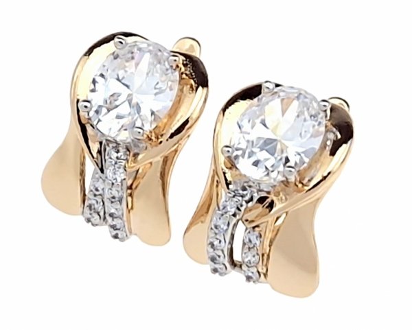 exklusive swarovski vergoldete ohrringe