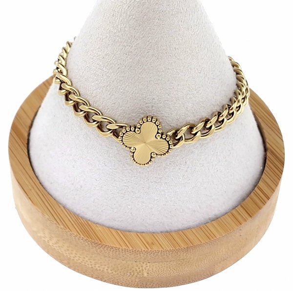 ARMBAND GOLD CELEBRITY EDELSTAHL