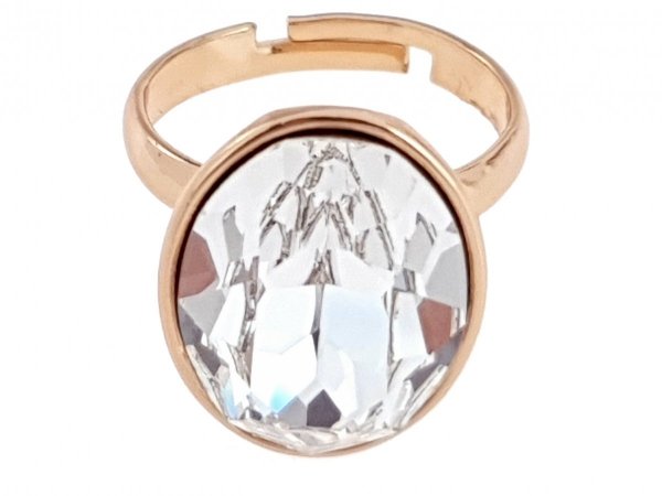 Goldring 17,30 mm. vergoldete Verlobung Xuping