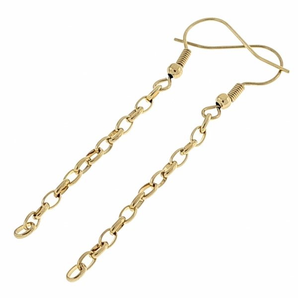 goldene Ohrringe aus Edelstahl