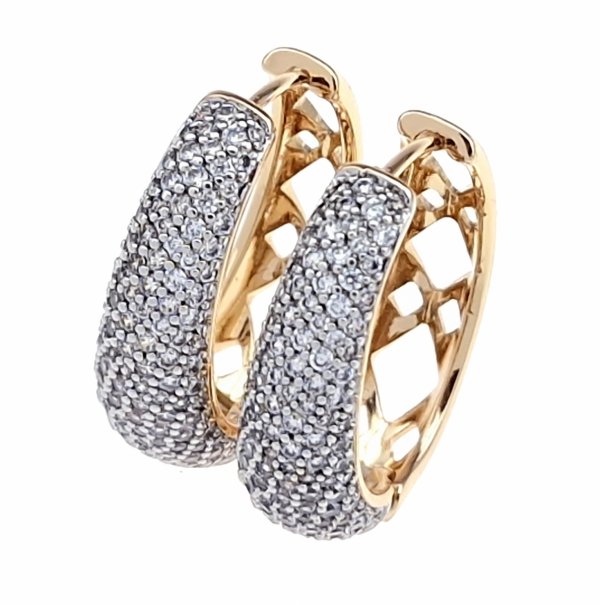exklusive swarovski vergoldete ohrringe