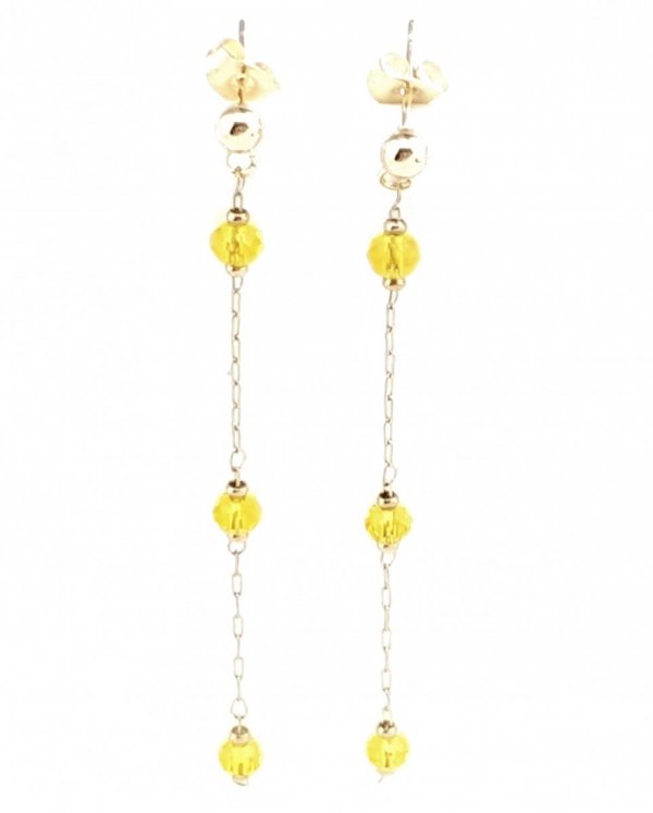 goldene Ohrringe aus Edelstahl