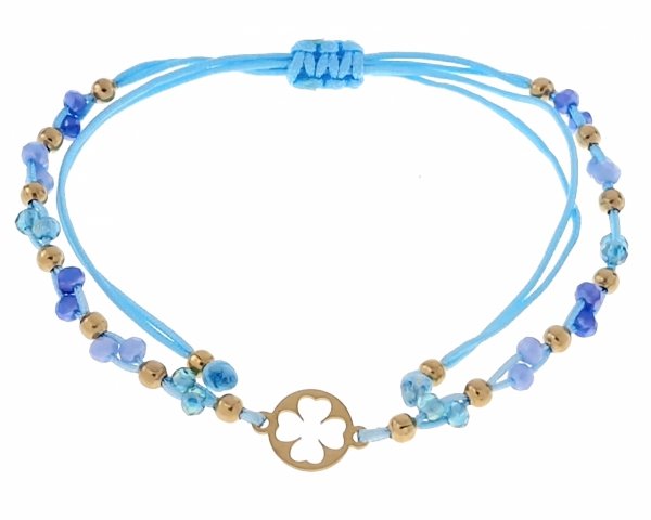 GOLDENES ARMBAND MIT EDELSTAHL