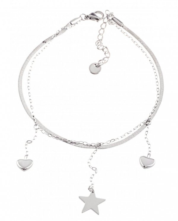 ARMBAND, SILBER CELEBRITY EDELSTAHL