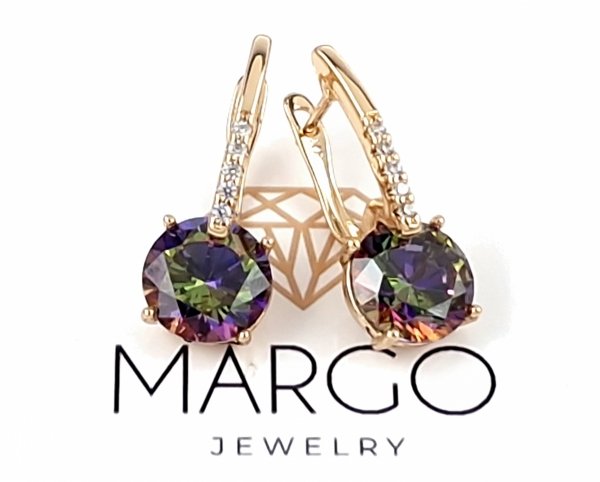 exklusive swarovski vergoldete ohrringe
