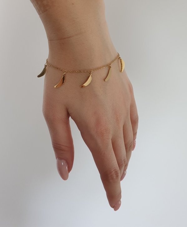 ARMBAND GOLD CELEBRITY EDELSTAHL