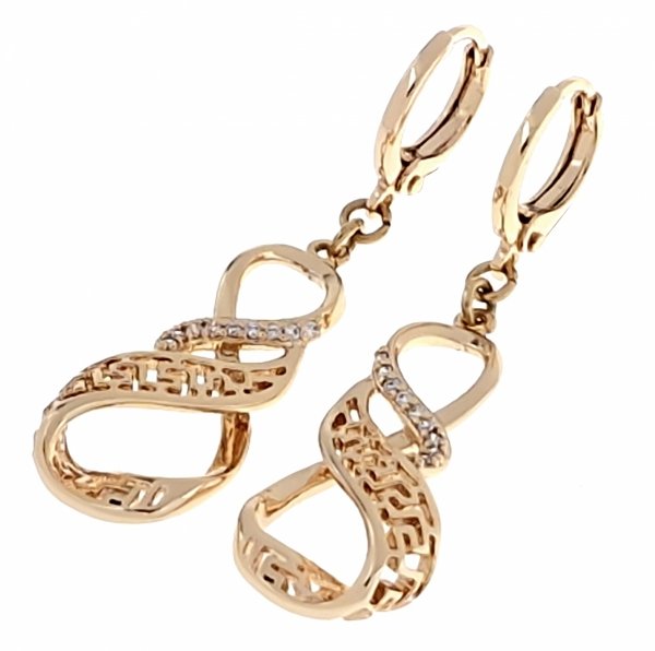 exklusive swarovski vergoldete ohrringe