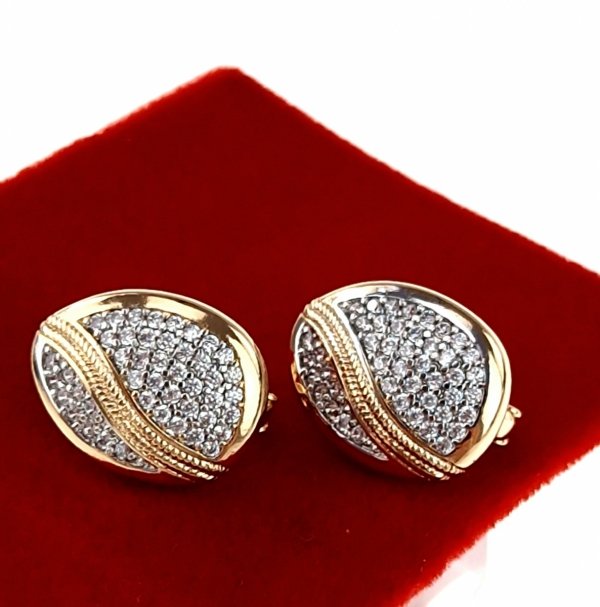 exklusive swarovski vergoldete ohrringe