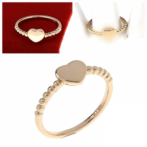 Goldring 18,60 mm. vergoldete Verlobung Xuping