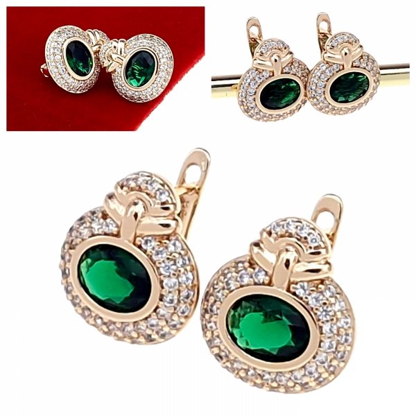 exklusive swarovski vergoldete ohrringe