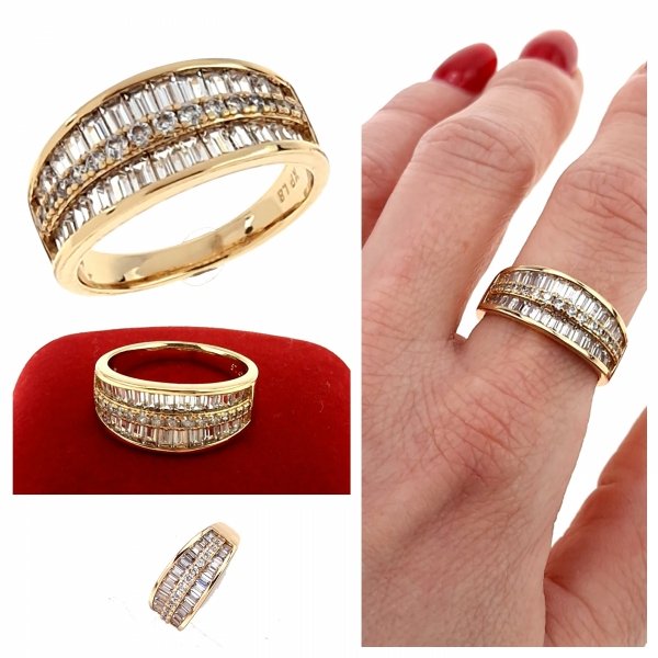 gold ring 18,60mm. gold-plated engagement xuping