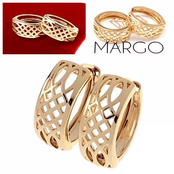 gold plated earrings with exclusive cubic zirconia