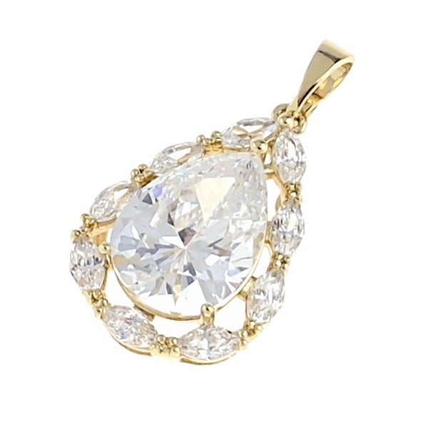 gold pendant 18k shiny xuping