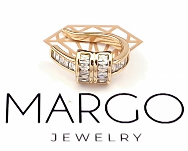 gold plated earrings with exclusive cubic zirconia