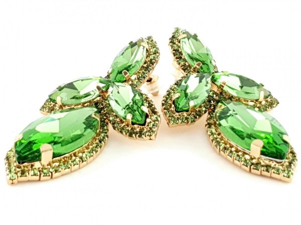 EARRINGS GOLD LONG ZIRCONIA WEDDING WEDDING