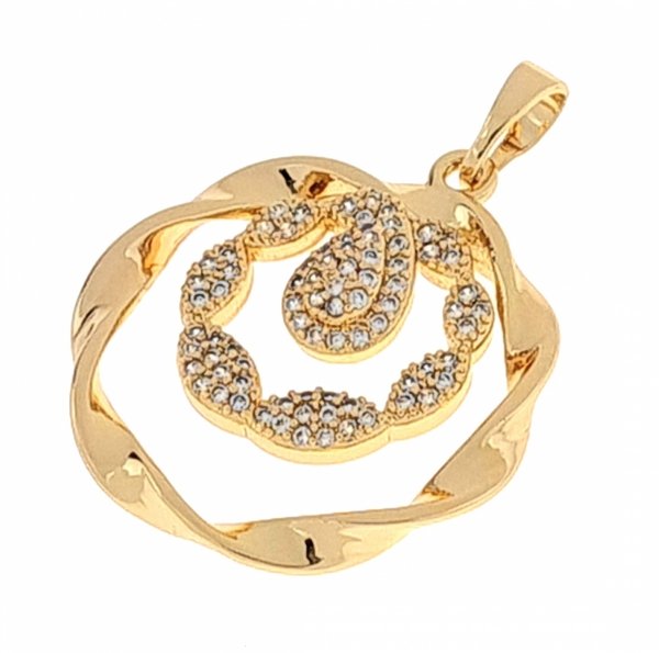 18k gold plated set pendant earrings xuping