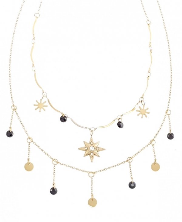 GOLD CHAIN NECKLACE celebrity STAINLESS STEEL