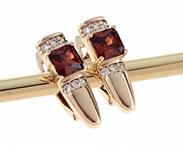 exclusive swarovski gold-plated earrings