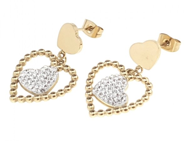 EARRINGS SILVER STAINLESS STEEL CELEBRITY