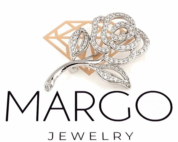 elegant gold brooch