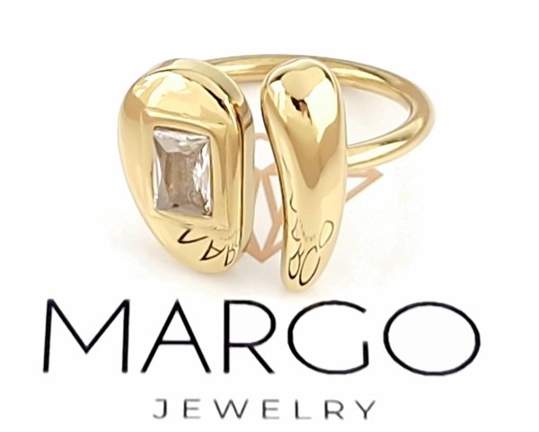 ring 18,30mm gold stainless steel