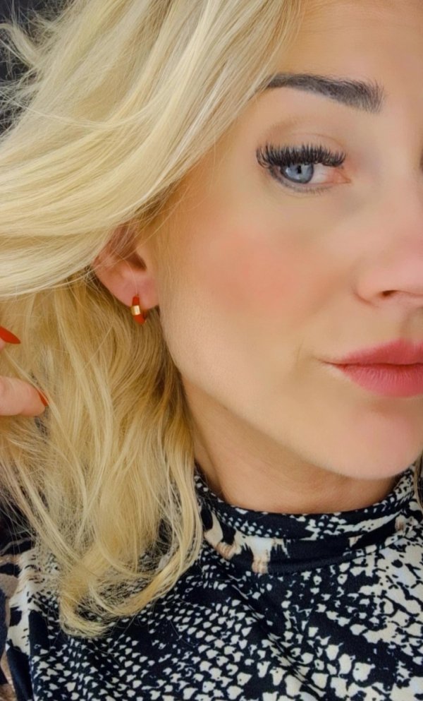 gold plated earrings with exclusive cubic zirconia