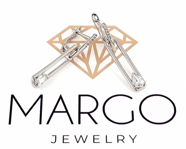gold plated earrings with exclusive cubic zirconia