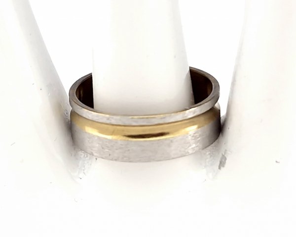 ring 19,00mm gold stainless steel