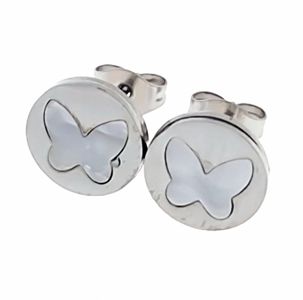 gold earrings made of stainless steel