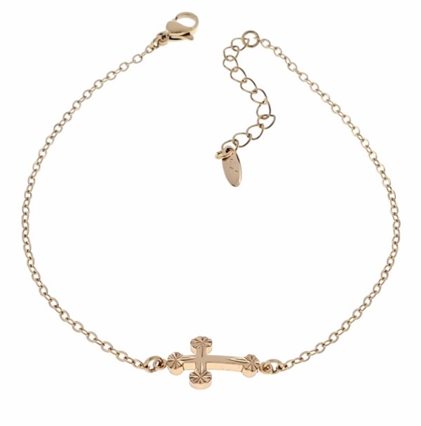 gold bracelet for a gold-plated leg