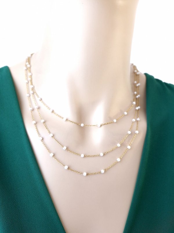 GOLD CHAIN NECKLACE celebrity STAINLESS STEEL