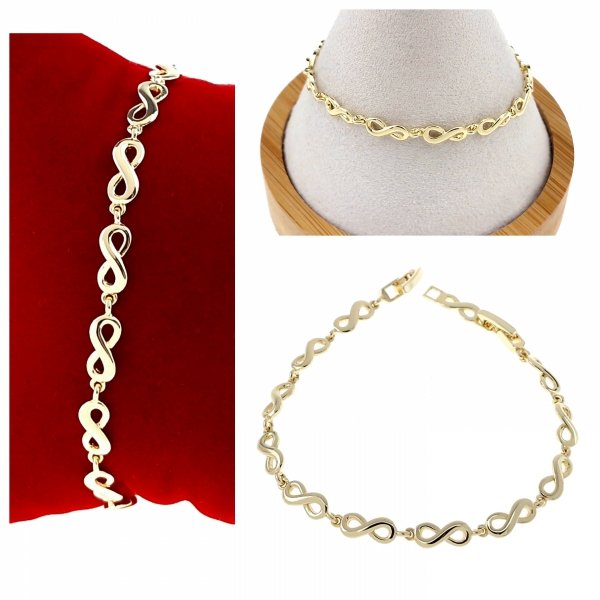 gold bracelet for a gold-plated leg