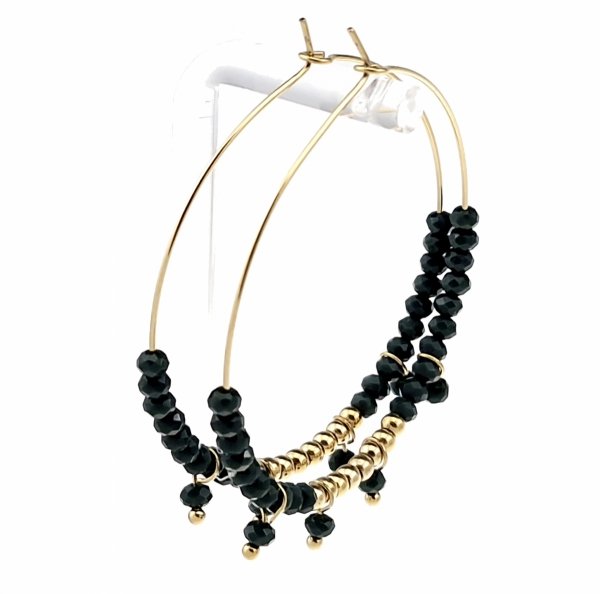 gold earrings made of stainless steel
