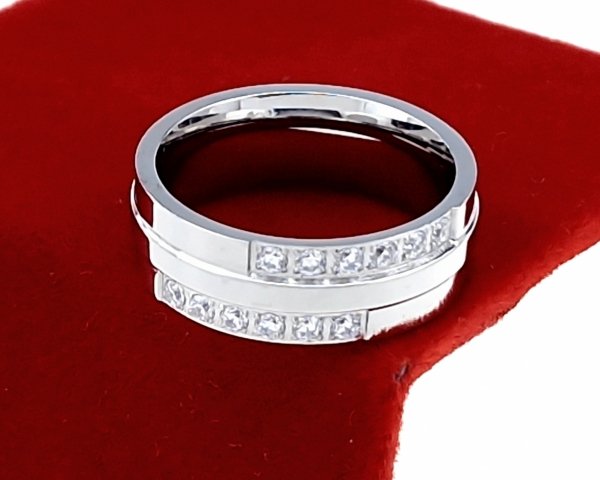 ring 17,30mm gold stainless steel