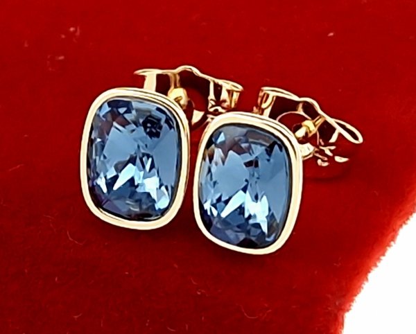 exclusive swarovski gold-plated earrings