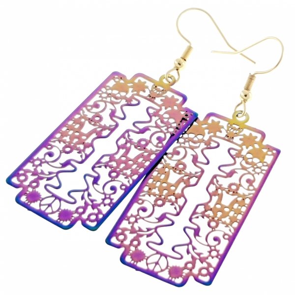 EARRINGS SILVER STAINLESS STEEL CELEBRITY