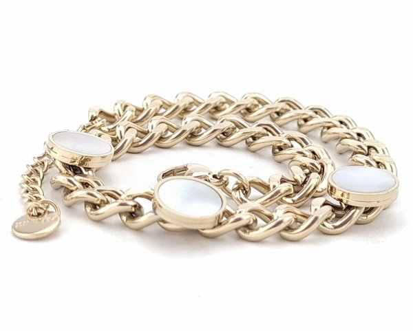 BRACELET GOLD CELEBRITY STAINLESS STEEL