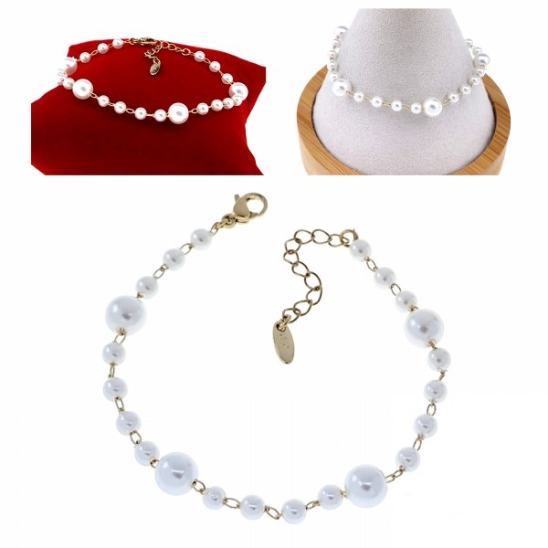 BRACELET GOLD CELEBRITY STAINLESS STEEL
