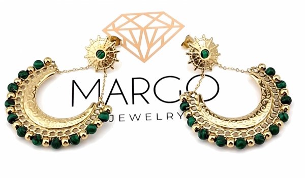 gold earrings made of stainless steel