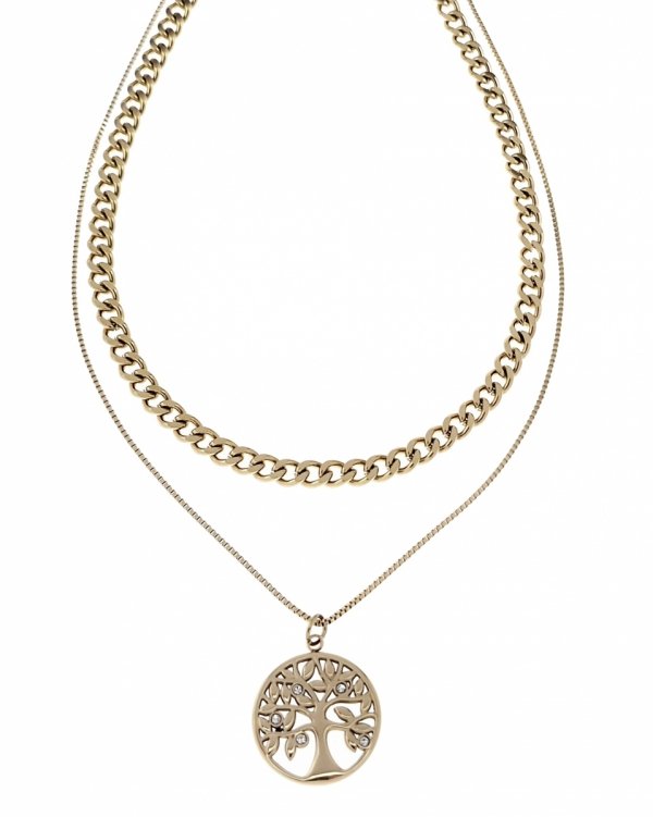GOLD CHAIN NECKLACE celebrity STAINLESS STEEL