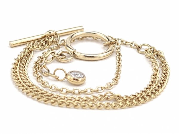 BRACELET GOLD CELEBRITY STAINLESS STEEL