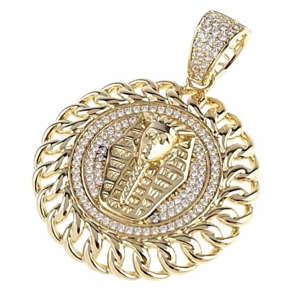 gold pendant 18k shiny xuping