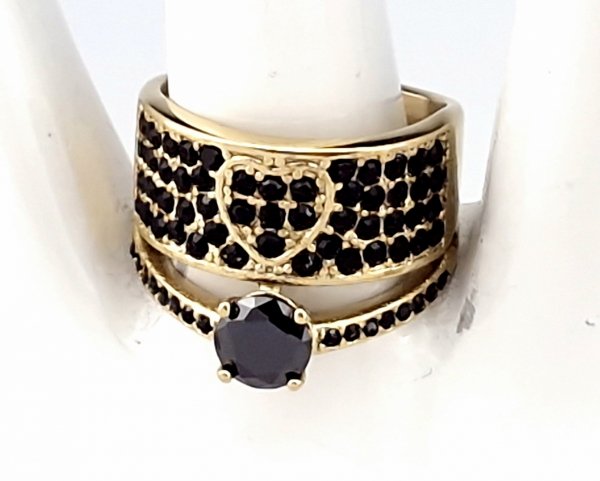 ring 19,00mm gold stainless steel